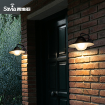 savia Nordic outdoor wall lamp Simple modern waterproof garden lamp Corridor aisle Balcony wall lamp Exterior wall wall lamp