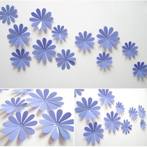 3d three-dimensional small flower wall stickers living room bedroom wallpaper wall decoration stickers room Wall self-pasting flower creativity
