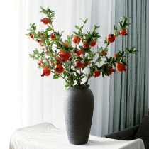 American pomegranate fruit simulation flower set living room TV cabinet decoration floral art fake flower Berry ornaments decoration flower dried branch