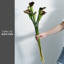 Large Calla Lily PU feel simulation bouquet Nordic ins Wind living room flower arrangement decoration fake flower table decoration flower