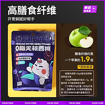 【超值18.9！】西梅干减低0脂肪100g[10元优惠券]-寻折猪