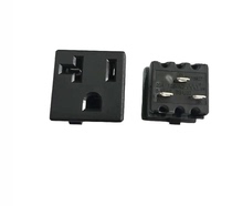 Large current 20A US gauge socket TR US gauge power supply mother seat with UL certified beauty gauge welding wire socket black