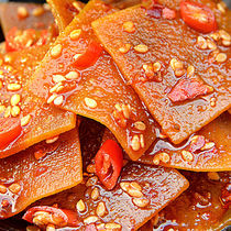 Hunan specialty spicy dried bean curd tofu spicy slices bean skin dried snack spicy snack spicy snack