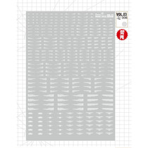 (BLACKSMITH) VOL3-006 high precision horizontal version of the text sci-fi Bundesliga (universal series) dedicated water sticker