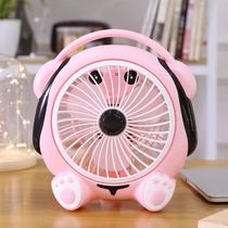 Cartoon Desktop Electric Fan Mini Electric Fan Home Plug-in Small Fan Student Dormitory Bedside Turn Page Table Fan Energy Saving