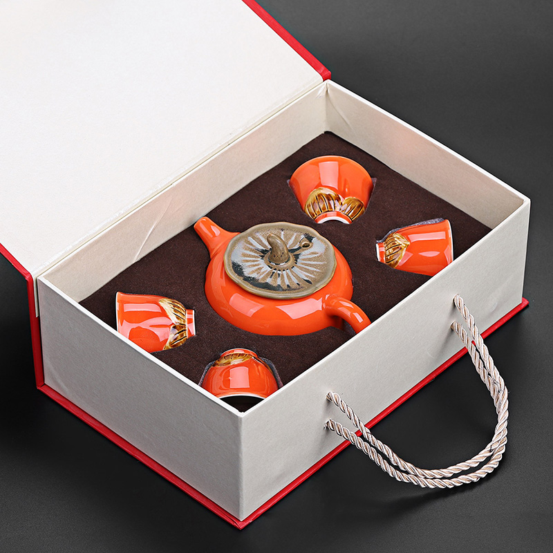 Persimmon set tea service creative kung fu tea set all the best gift boxes like Persimmon contracted household