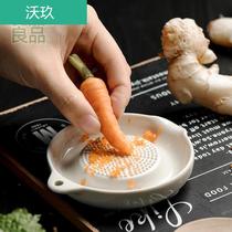 Wasabi grinding machine ginger garlic Japanese cooking ginger grinding machine Mud Artifact manual mustard home wasabi root