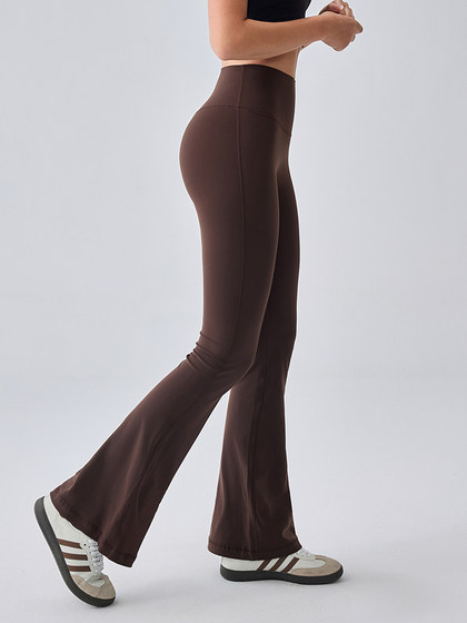 Mitaogirl Kendou High High Waist Yoga Pants Nude Pilates Buttocks Bell-Bottom Pants 빠른 건조 달리기 피트니스 바지 Mitaogirl Kendou High High Waist Yoga Pants Nude Pilates Buttocks Bell-Bottom Pants 빠른 건조 달리기 피트니스 바지