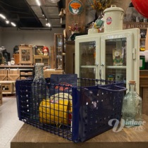 House Xiaosheng DULTON metal basket toolbox storage dirty clothes basket storage basket industrial wind iron pull basket