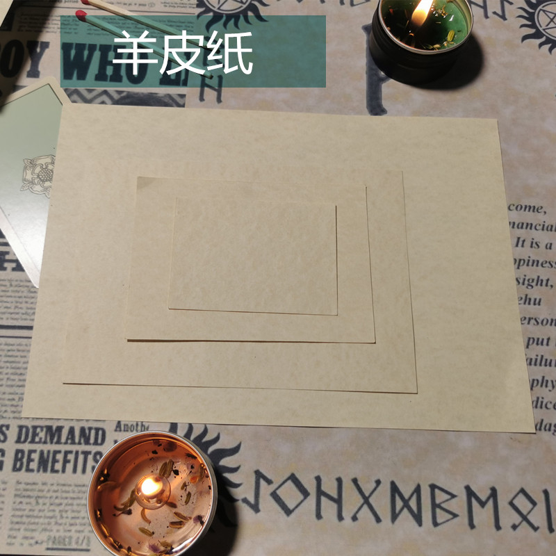 one family lamb leather paper new moon full moon five manger motifs large and small hand specifications handmade tailoring of wishes card making-Taobao