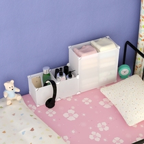 Dormitory bed shelving small headboard frame for mobile phone student bedroom upper bunk bed containing bedside slit shelf