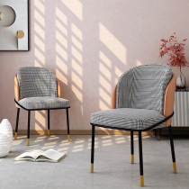 Dining chair housedining table backstool European dresser chair light luxury dresser northern Europe minimal modern restaurant
