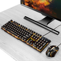 Wired Keyboard Mouse Suit Desktop laptop USB gaming office Private typing mechanical hand feel