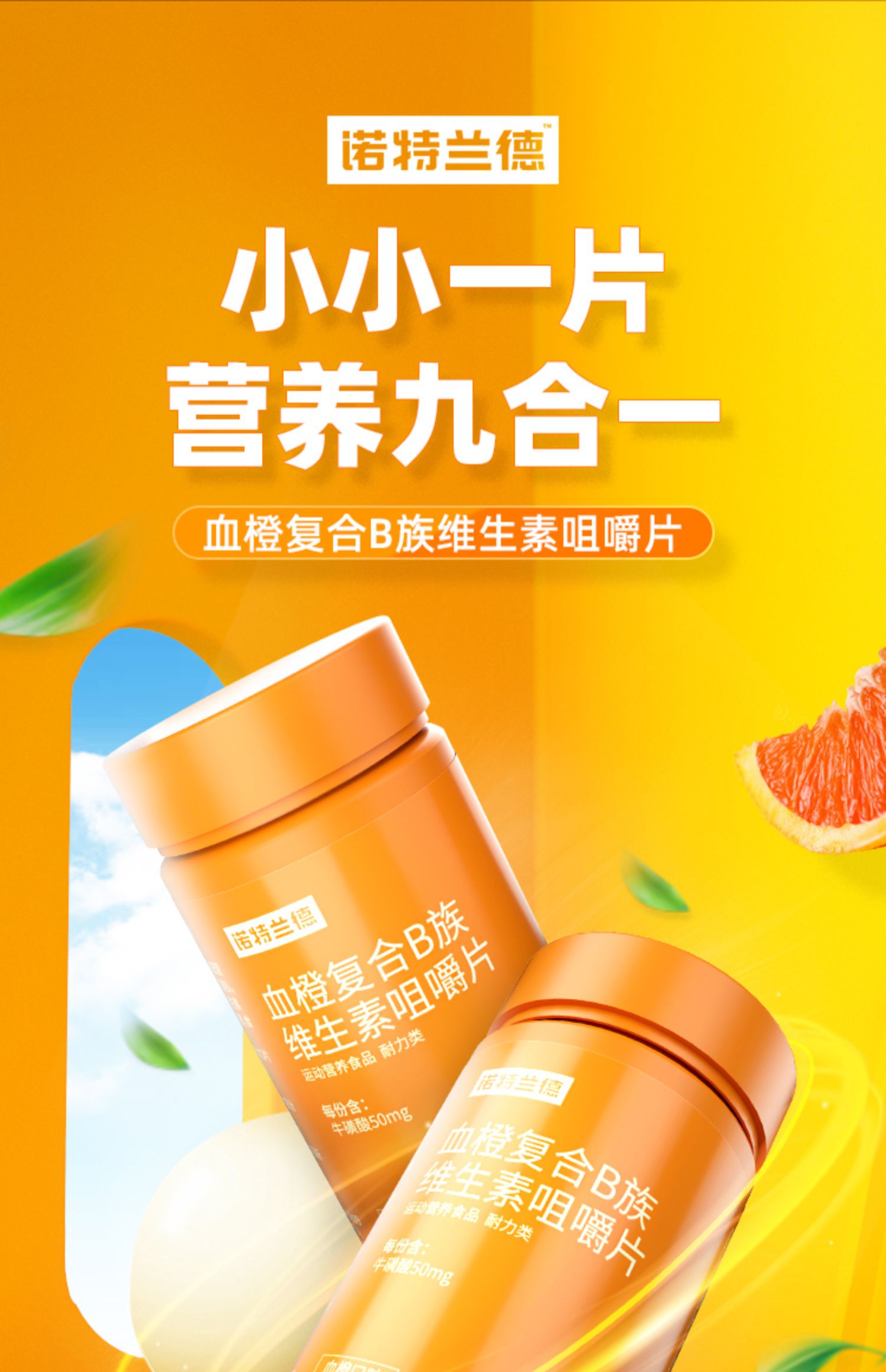 诺特兰德复合b族维生素咀嚼片60粒