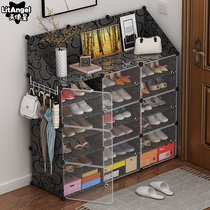 Shoes shelf home simple economical shoes dustproof multi-layer space dormitory put the door plastic cabinet large capacity