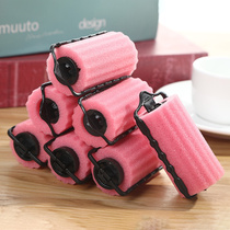 Hairdresser with curly hair drum tail roll without hurting Liu Sea roll sponge curls wear sleeping curls
