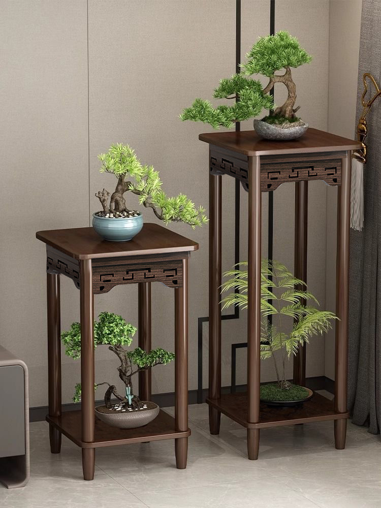 花架子盆栽室内落地式客厅小阳台托架展示新中式花盆摆件置物