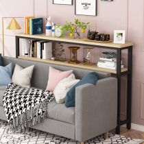 Living room sofa rear shelf long shelf against the wall simple modern multi-layer bed bed tail storage porch narrow shelf