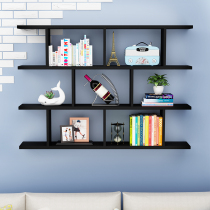 Wall shelf wall shelf living room bedroom wall decorative shelf wall partition storage shelf simple wine rack