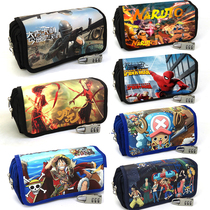 Spider-Man Cartoon Pen Bag Large Capacity Boy Elementary School Kids Four Floors Coded Stationery Canvas Multilayer Lead Pencil Case