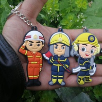 Fire Themed Series Key Buttons Backpacker Key Buttons New Cartoon Hang Accessories Lock Spoon Bag 119 Holiday Gift