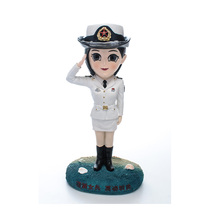 Handsome little soldier Navy paparazzi military paparazzi military paparazzi military paparazzi military paparazzi Gift Army Brigade Memorabilia resin pendulum pieces