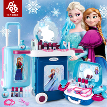 Genuine Frozen cosmetics toy Set Dresser Childrens house Princess Elsa girl gift