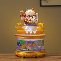 Thirty just the same creative lucky cat opening gift cashier office desktop home decoration flowing water ornaments