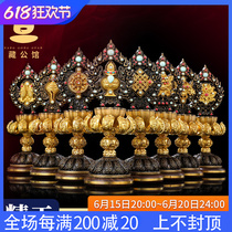 Eight Auspicious Pendulum Pieces Pure Bronze Antique Color gold craftsmanship Tibetan Buddhism Pendulum Pieces Method Wheel Treasure bottle Gentia Eight Treasure