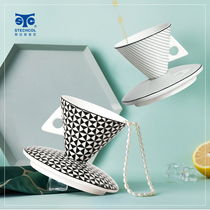 Stechcol rush hour coffee cup and saucer European small luxury Ceramic Birthday New Year gift