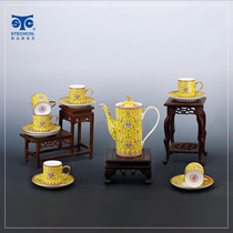 stechcol spring garden Chinese bone China 13-head tea set household kettle tea cup gift