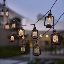 Outdoor camping atmosphere LED oil lamp string tent sky decoration campsite lightCamp campsite small color lights