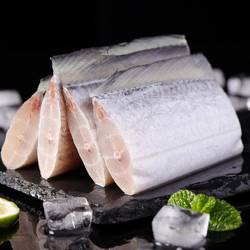 大连特产海产品生鲜水产 海捕带鱼中段500g 新鲜冷冻刀鱼去头去尾