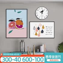 Nordic Little Fresco Dining Room Decoration Painting Dining Room Composition Hanging Painting With Table Living Room Sofa Wall Painting Modern Fruit Mural Painting