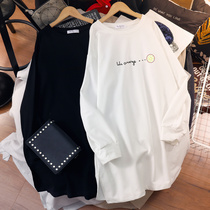 Pregnant women Autumn Fashion 2022 New female autumn Winter out of fashion Fashion Clothes loose Korean version of the clothes on the long section of the clothes