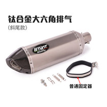 Ninja GSX250 NINJA400 Z1000 RC390 Yellow Dragon 600 motorcycle modified titanium alloy exhaust pipe