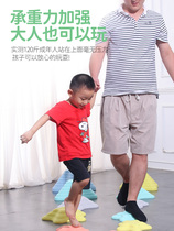 Sensation System Trainer Materials Over River Stone Children Early Education Center Kindergarten Trampling Stones Balance Unique Wooden Bridge Home Toys