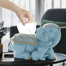 European style lucky Jixon tissue box ornaments creative living room coffee table with lid drawing paper box dining table napkin carton furnishings