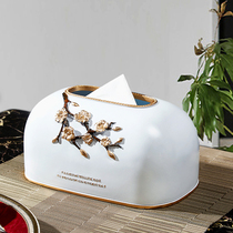 Light luxury creative drawing paper box home living room coffee table decoration tissue box modern simple napkin storage box cute