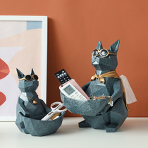 Nordic lucky cat tissue box creative living room remote control paper storage box multifunctional paper box home accessories