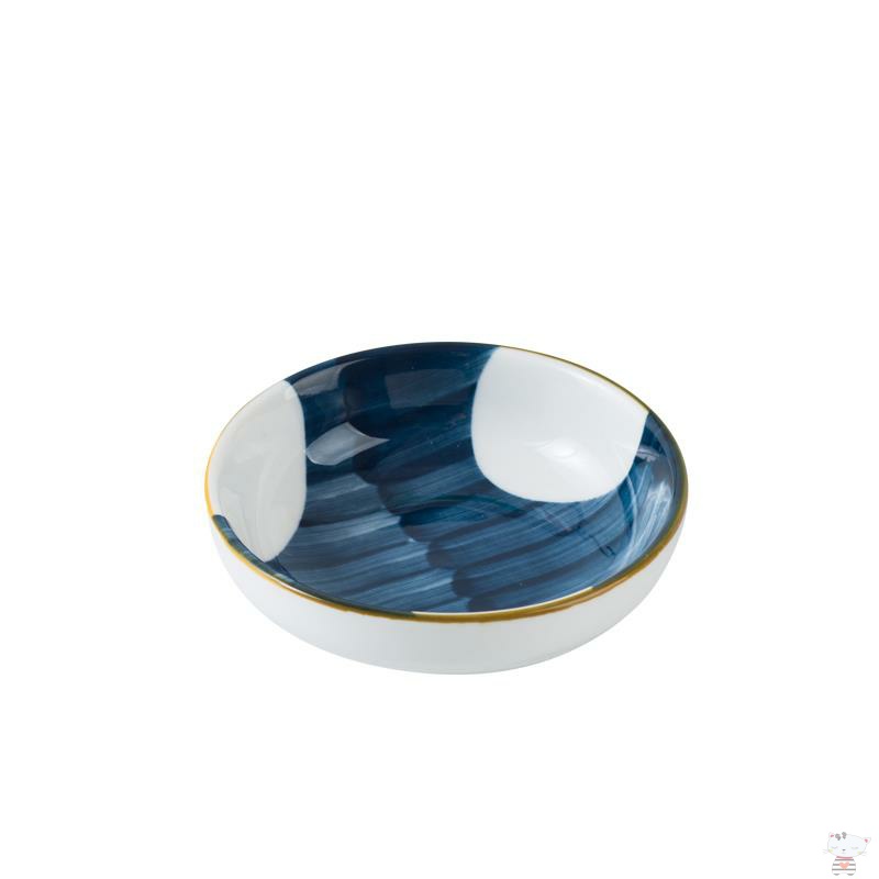 Sauce dish dish flavor dish one small 5 inches under the glaze color plate Sauce dish of household ceramics circular snack dips