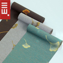 Gingko Tea Mat Zen Meaning Cloth Art High-end Waterproof Table Cloth Chinese Style Tea Track Table Flag China Wind Day Style Tea Table Furnishing