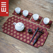 Day Style Brocade Tea Mat Suit Embroidery Zen cloth Table Cloth Tea Tray Mat small number Chinese Tea Road Table Flag Tea Cup Mat