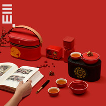 Spot Forbidden City Small Giant Egg Rich Guitrus Portable Travel Utive Tea With a full set of quick guest cup minimalist Gongfu tea furniture