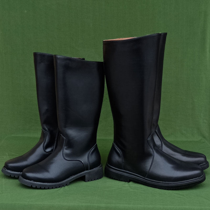 马靴男大阅兵仪仗队军靴表演军官靴马术骑马靴长高筒女士儿童马鞋