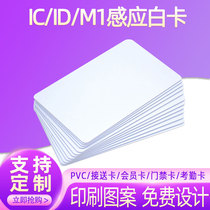 icid White Carmen Prohibited Card ID Card Customized Member Card Fragment M1S50 Chip Storage Value Consumer Card Radio Frequency Card