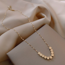 Necklace women light luxury niche 2021 new design sense ins cold wind high-end choker simple does not fade