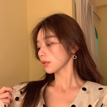 Korean earrings 2021 New Tide temperament high-grade atmospheric ring earrings design sense niche earrings earrings