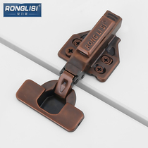 Rongliss damping hinge hydraulic buffer cabinet door cabinet door Red Green ancient hinge damping buffer hydraulic hinge