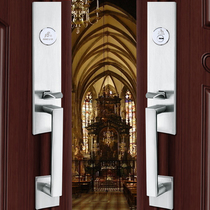 Ronglisi villa door lock 304 stainless steel door lock outdoor door lock double door universal anti-theft door lock